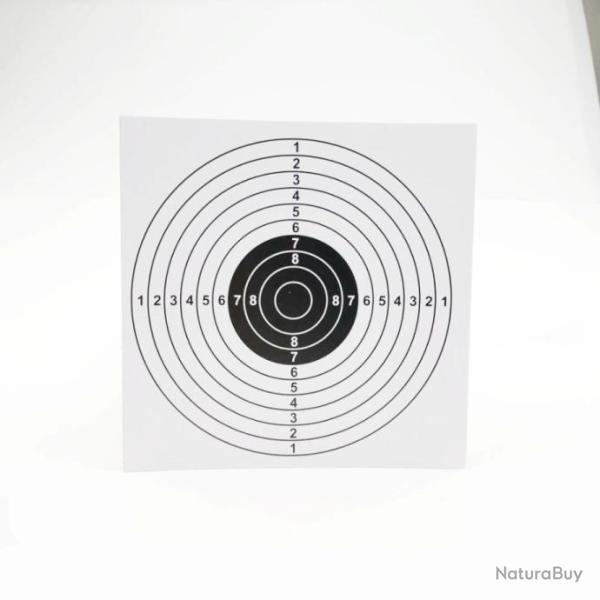 Lot de 100 cibles en carton 14x14cm - ref.4