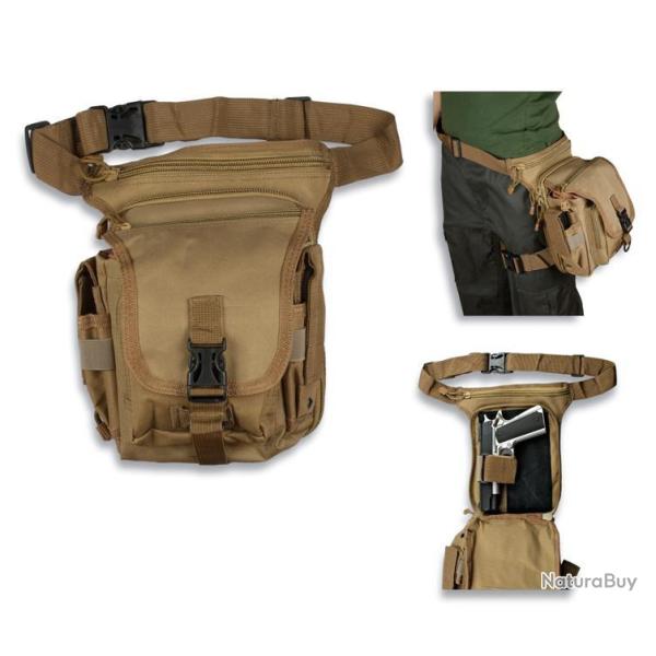 SPECIAL ARMES DE POING : Sac de ceinture tactique BARBARIC FORCE beige R�f 34473