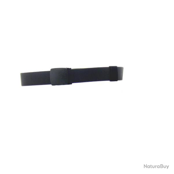 Ceinture Toile NOIR 30 mm R�glable Metal free