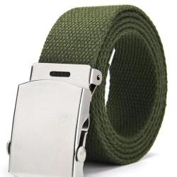 Ceinture Toile KAKI 30 mm R&eacute;glable Metal free