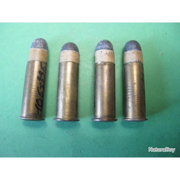 Une Rare cartouche suisse 10,4 x 30 balle plomb calpin�e ,revolver 41 ou 10,6 sur callepin ,PN Cat D