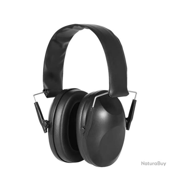 Casque antibruit noir - LIVRAISON GRATUITE