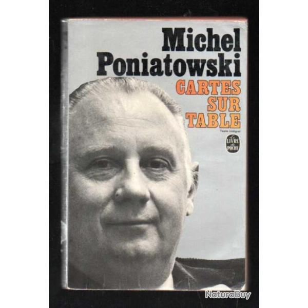 cartes sur table de michel poniatowski livre de poche