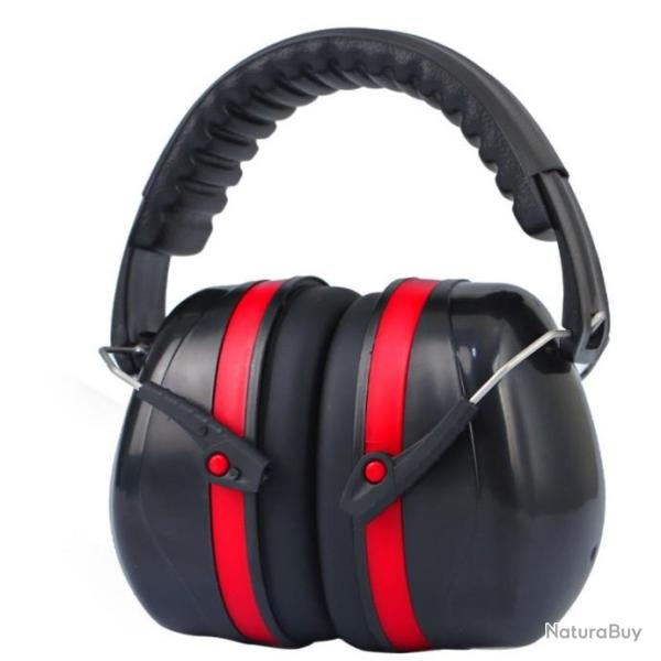 Casque antibruit SNR 32dB - LIVRAISON GRATUITE - Rouge