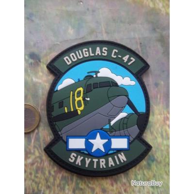 Gros écusson PVC collection Douglas C-47 Skytrain avion transport ...
