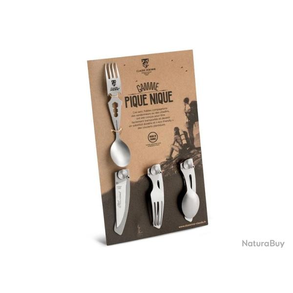 BEL1830 KIT DE PIQUE NIQUE CLAUDE DOZORME COUTEAU/ FOURCHETTE/ CUILLERE/ OUTIL NEUF