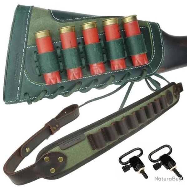 support de coque pour 5 pi�ces munitions de calibre 12 VERT