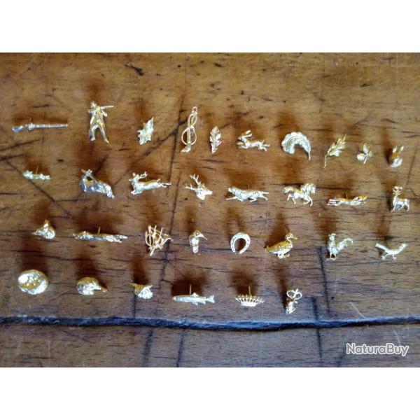 Pin's Chasse - V�nerie dor�s