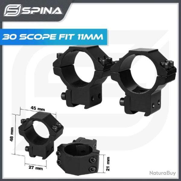 Anneau de montage de lunette de vis�e 30 SCOPE FIT 11MM