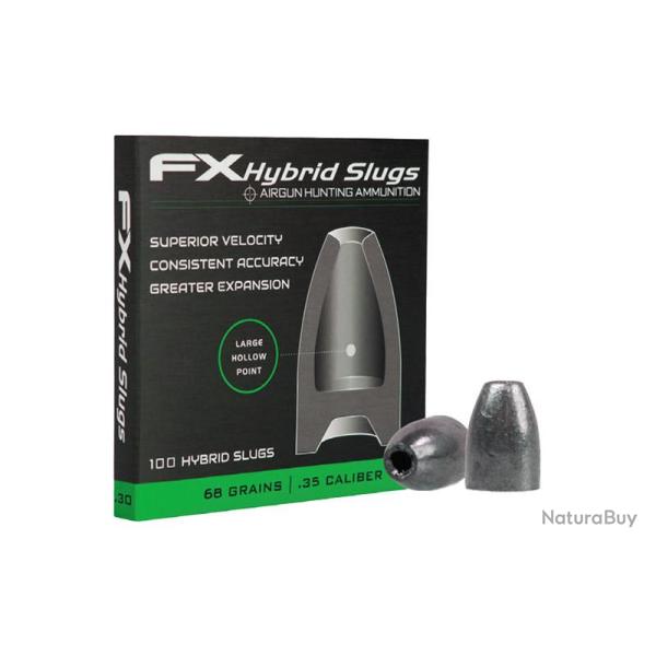 Slugs FX hybride 9 mm HP 68 grains