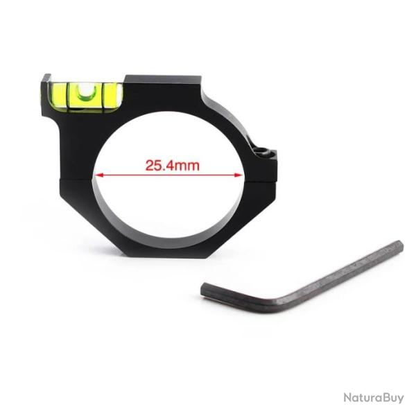 Montage de lunette de vis�e pour rail Weaver Picatinny 25.4mm niveau bulle