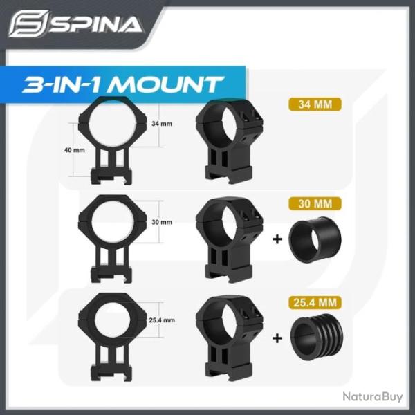 Accessoires de lunette de vis�e � tube, montage Picatinny, rail de 20mm, 3 en 1 - LIVRAISON GRATUITE