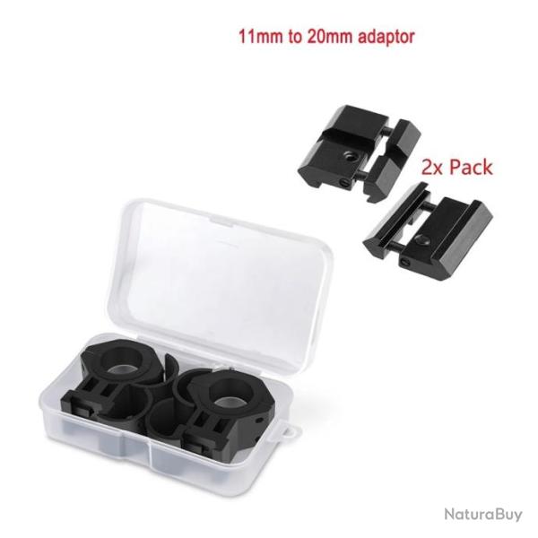 Accessoires de lunette de vis�e � tube, montage Picatinny, 11mm to 20 mm -PLI VRAISON GRATUITE
