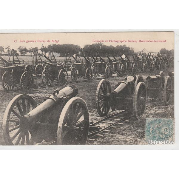 CPA -Les Grosses Pi�ces de Si�ge/51 MOURMELON CAMP de CHALONS