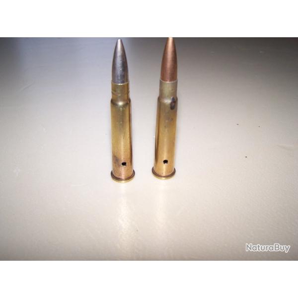 lot de 2 munitions neutralis�es cal 303