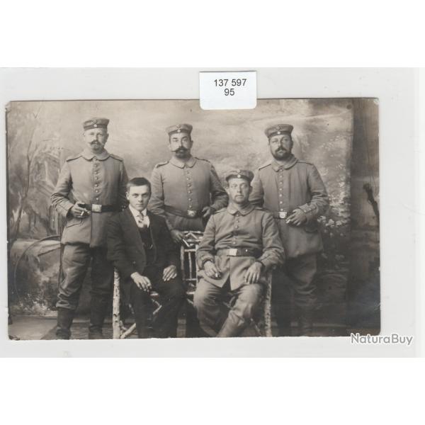 CPA - carte photo Groupe de Militaire Allemand