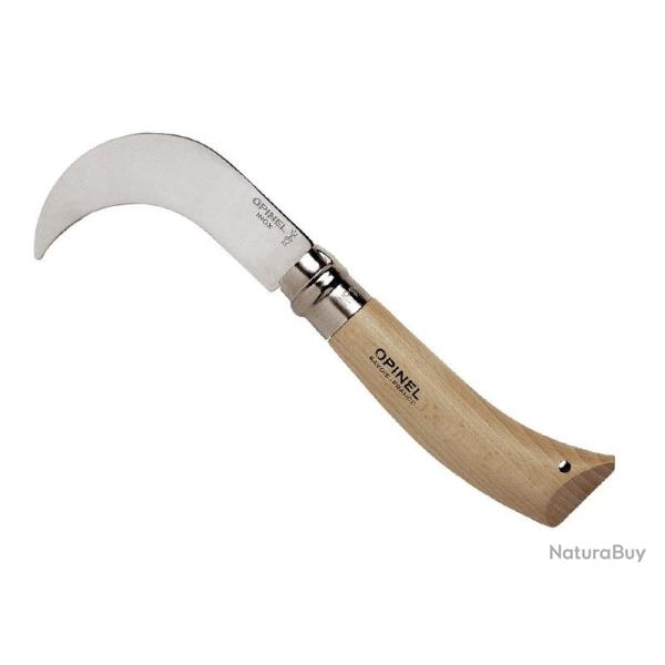 BEL1859 SERPETTE FERMANTE OPINEL N�10VRI LAME INOX MANCHE HETRE 12CM NEUF