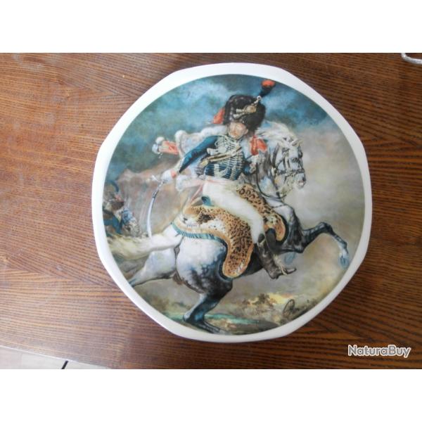 Assiette dcorative - Officier de la Garde de Napolon