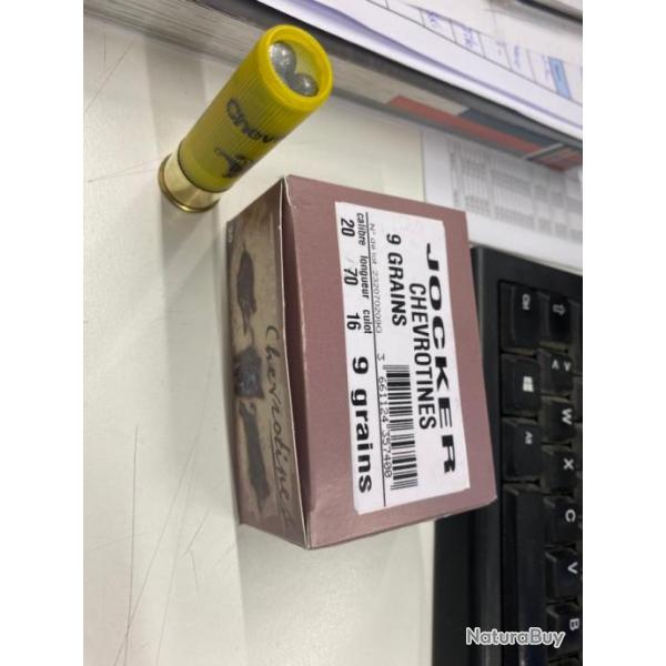 Chevrotines 9 grains Jocker Cal.20/70