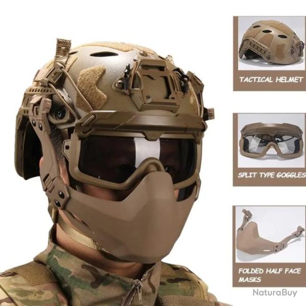 Casque de 2e g�n�ration avec lunettes fendues  - LIVRAISON GRATUITE
