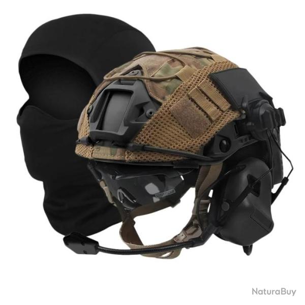 Casque tactiques Airsoft avec �couteurs tactiques