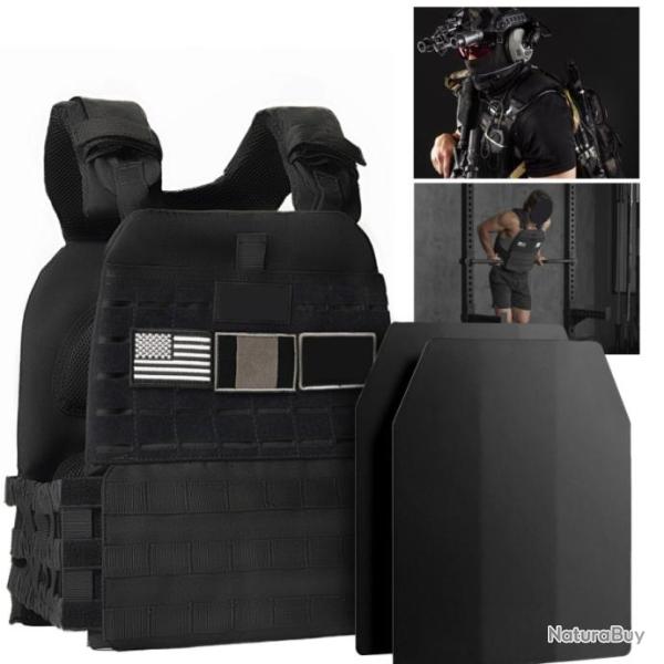 Gilet lest� tactique avec paire de plaques 6.6KG