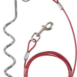Piquet d'attache pilka avec c&acirc;ble 3 m