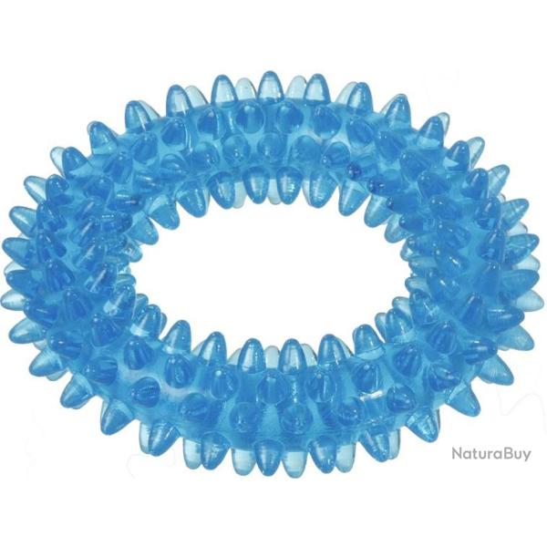 Jouet bague pines TPR 9 cm turquoise