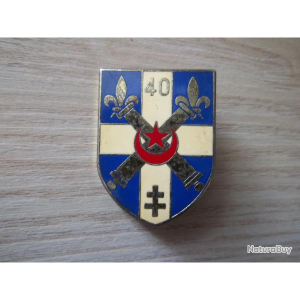 insigne collection militaire 40 �me r�giment d'artillerie Suippes