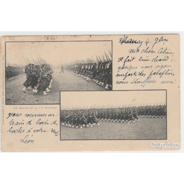 CPA- LE D�FILE DE LA 11e DIVISION