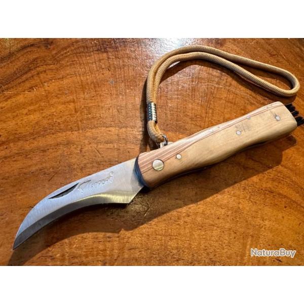 Couteau a champignon L�opard avec pinceau et cordon