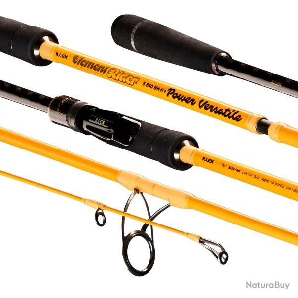 Canne Spinning Illex Element Rider X5 S 240 MH-H+ Power V 2m41 179g 162cm 1/4 + 3/4 12 - 50g