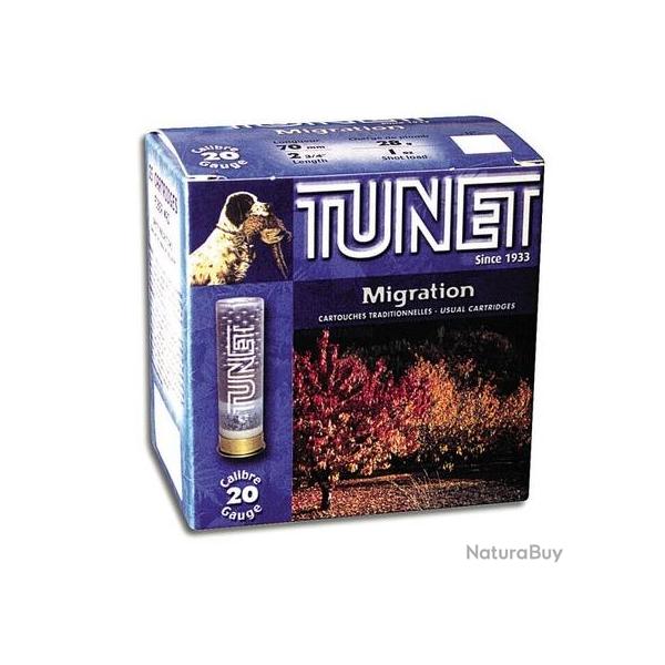 TUNET Cartouches de chasse MIGRATION - par boite de 25  28  / 70  23g