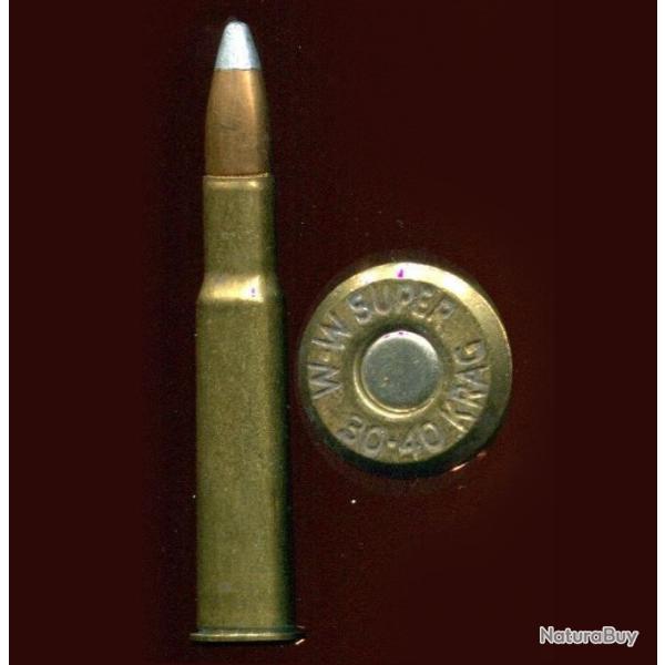 .30-40 KRAG USA - marquage : WW SUPER  30-40 krag -  balle pointe alu SILVERTIP