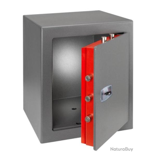 COFFRE IGNIFUGE CERTIFIE A CLE 39.5 L POUR PROTECTION DES PAPIERS - DPK/7 - TECHNOFIRE