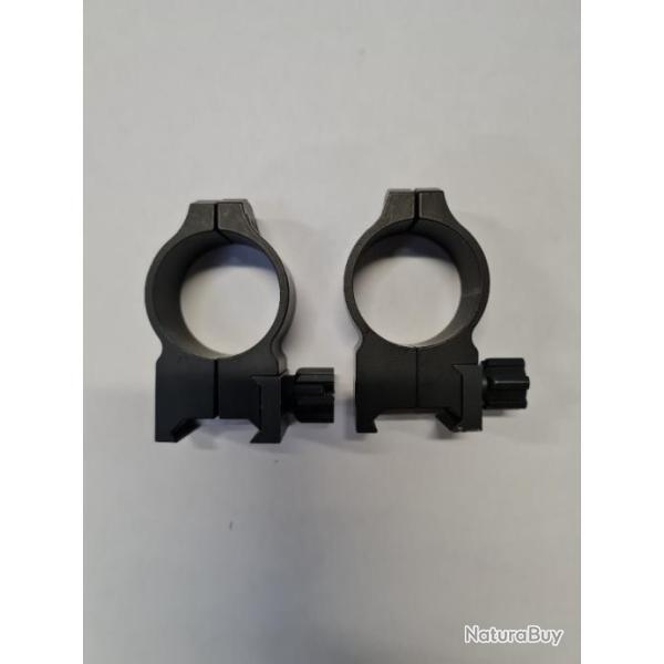 Colliers Warne en acier 30mm HAUT