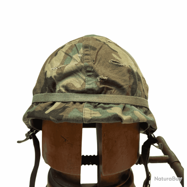 Casque USM1 Original Apr�s Guerre + Liner + Couvre Casque Woodland