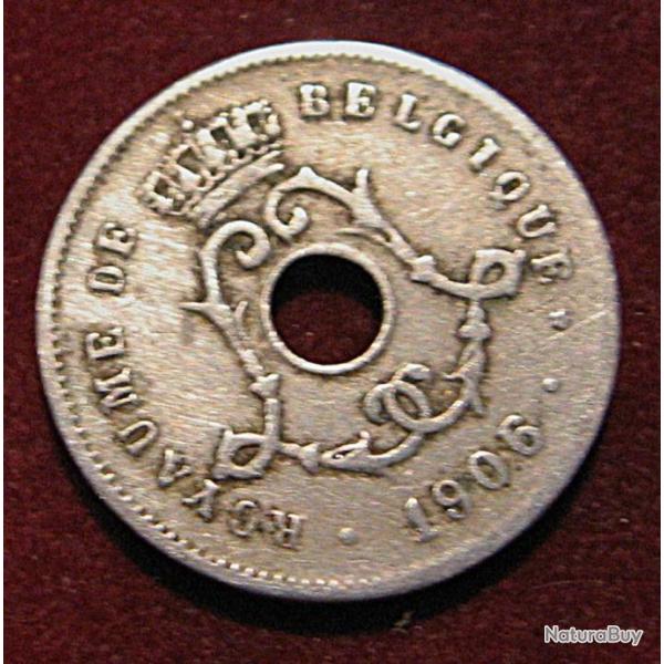 belgique  piece de 5 centimes 1906 ttb
