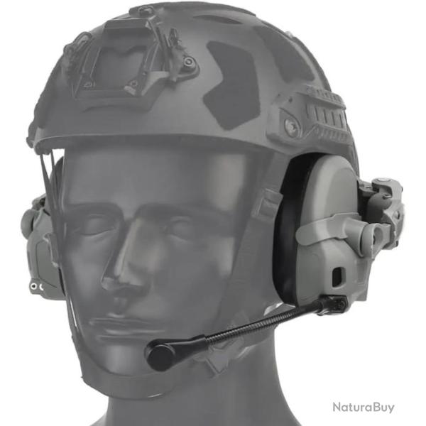 Casque talkie-walkie avec microphone *GRIS
