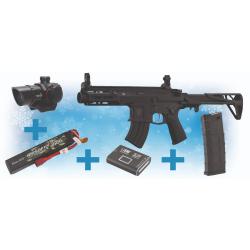 PACK DE NOEL REPLIQUE M923A AEG DOUBLE EAGLE + CHARGEUR + RED DOT + BATTERIE LIPO + CHARGEUR DE BATT