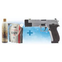 PACK DE NOEL REPLIQUE GBB VORSK VP26X SILVER + BILLES + GAZ