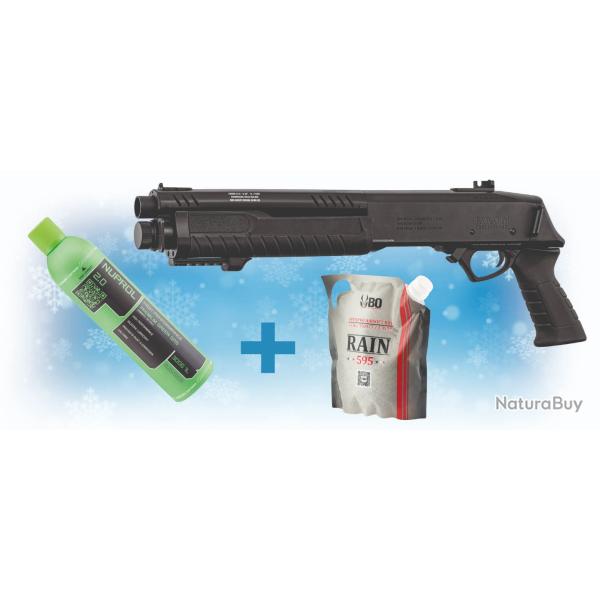 PACK DE NOEL REPLIQUE SPRING STF12 INITIAL A GAZ + BILLES + BOUTEILLE DE GAZ