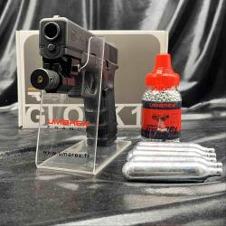 Pack laser pr&ecirc;t &agrave; tirer - PISTOLET - "GLOCK 19 GEN4 MOS" - CO2 - CAL BB/4.5MM - BLACK