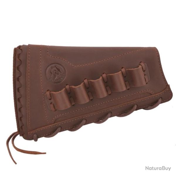 Support de cartouche de fusil en cuir pour droitier Coffee (16GA) - LIVRAISON GRATUITE !!