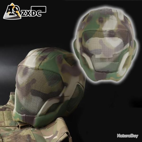 Casque intgr Dulairsoft  protection complte -*CAMOUFLAGE