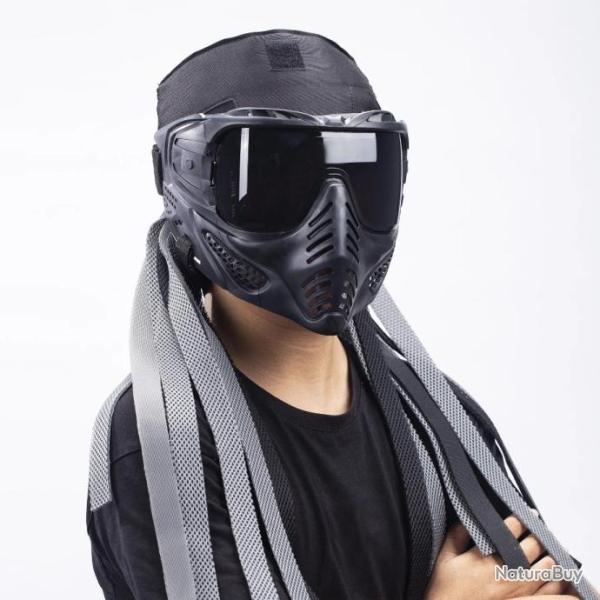 Masque facial antibue pour paintball -*SILVER