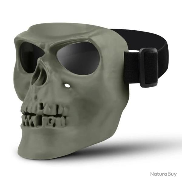 Masque complet cr�ne de paintball -*VERT LIVRAISON GRATUITE !!