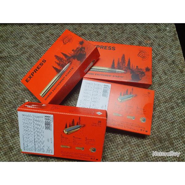 4 boites de 20 cartouches GECO de 300 WINCH MAG � ballle sans plomb STAR de 165 grs / 10,7 g