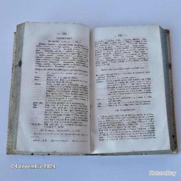 L'anc�tre du Bled, un vieux livre de dict�es et corrig�es des exercices orthographiques, 1847