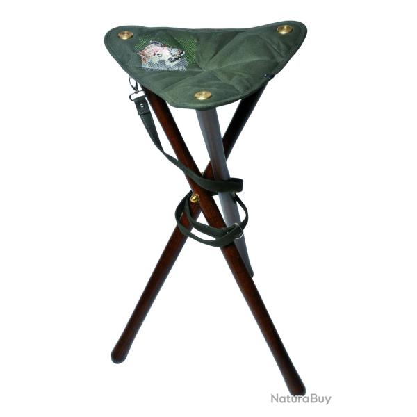 Tr�pied bois toile brod�e hauteur 60 cm LIVRAISON OFFERTE